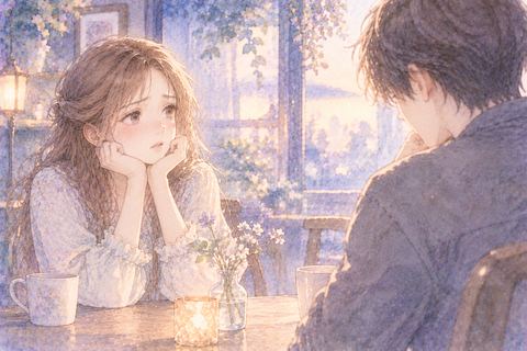 恋人との距離に寂しさを感じる女性