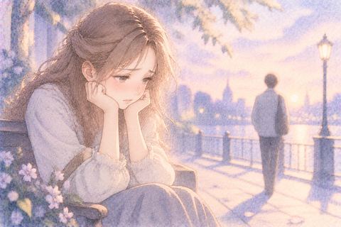 裏切られた悲しさに涙を流す女性