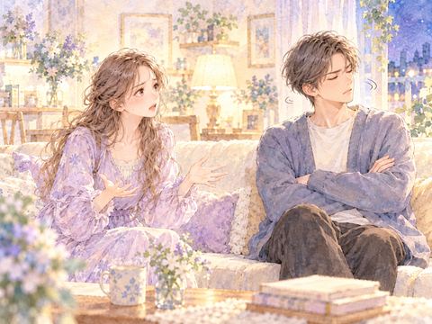 恋人に説明しても納得してもらえず困る女性