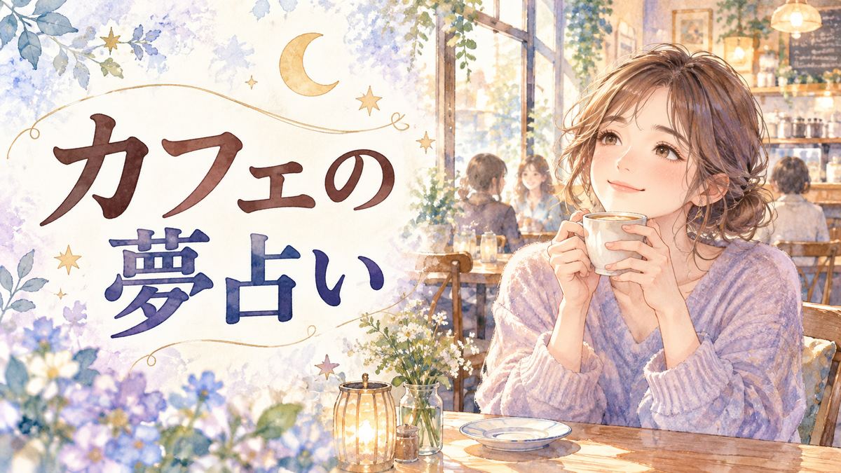 夢のようなカフェでカップを持ち微笑む大人の女性と窓辺の喫茶空間