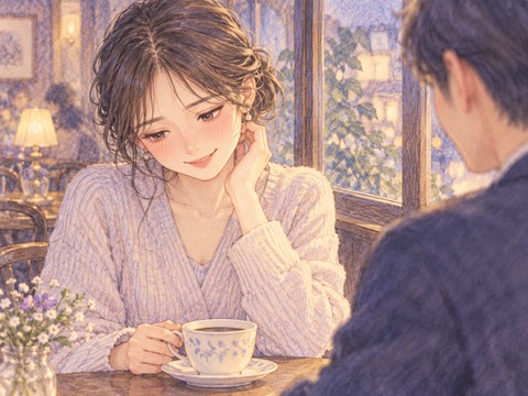 男性から褒められ疑わしそうに首をかしげる女性