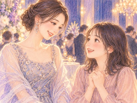 憧れの女性芸能人から褒められ感激する女性