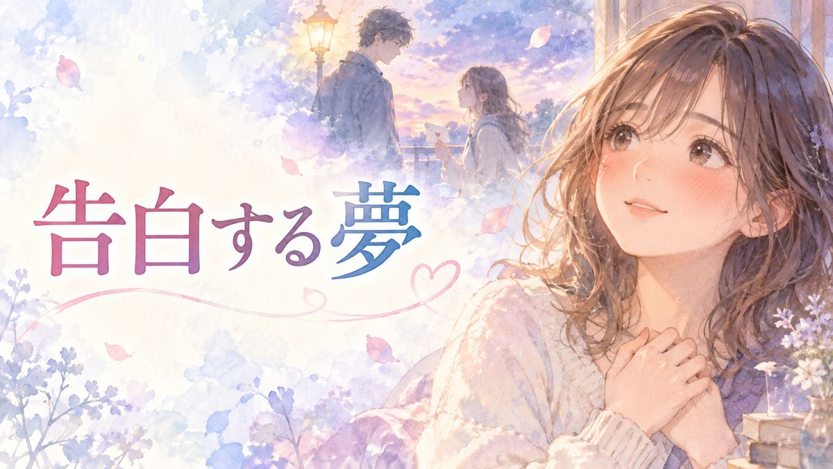 好きな人への告白を思い浮かべる大人の女性