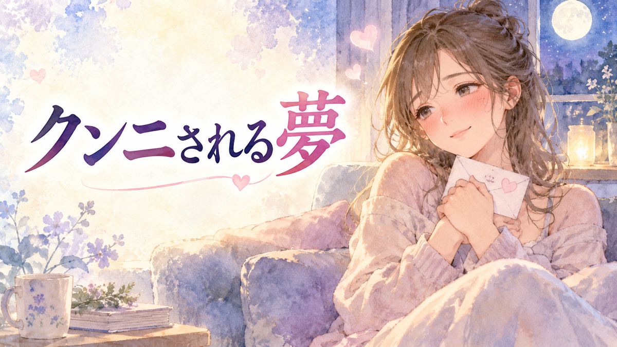 月明かりの部屋で手紙を胸に抱き照れる大人の女性