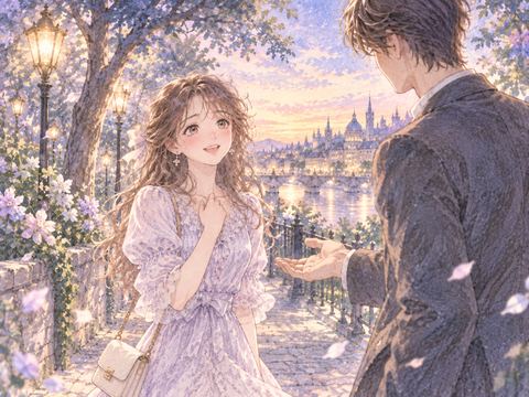 好きな男性にデートへ誘われ頬を赤らめる女性