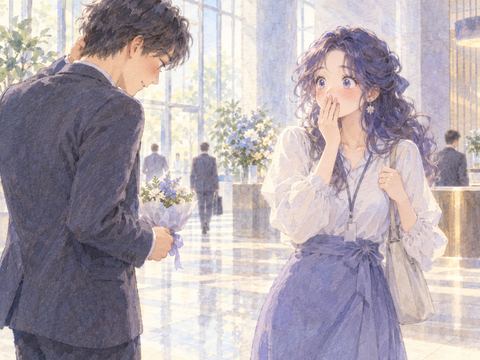 意外な知人からデートに誘われ目を丸くする女性