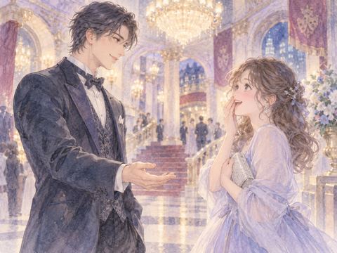 華やかな男性芸能人にデートへ誘われ驚き喜ぶ女性