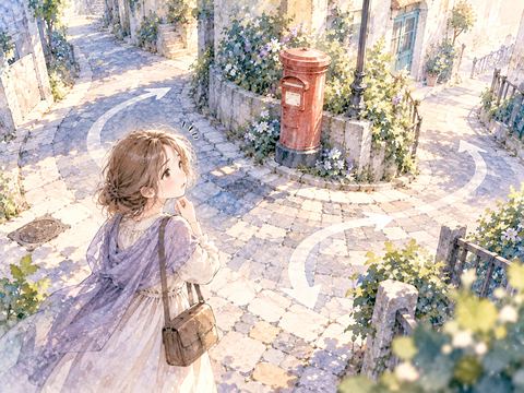 見覚えのある交差点へ戻り困惑する女性