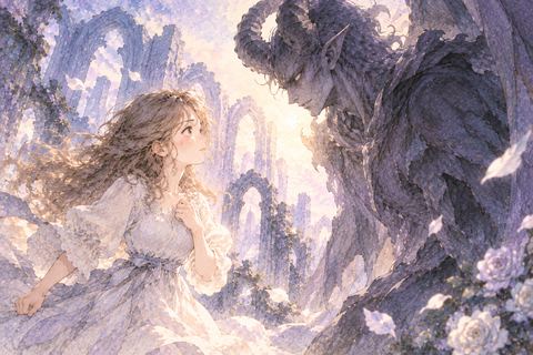 悪魔に向き合い立ち向かう大人の女性