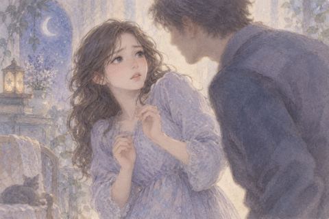 近づく人物から距離を取る大人の女性