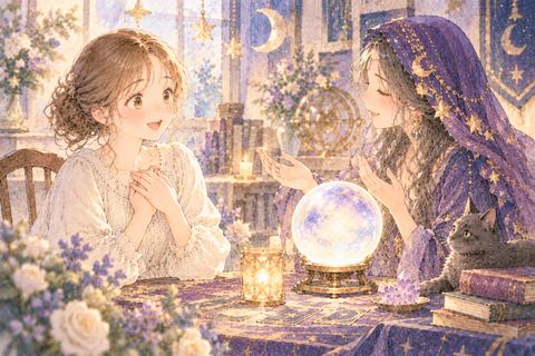良い鑑定結果を聞いて笑顔になる大人の女性