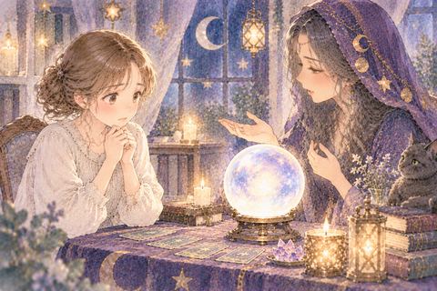 悪い鑑定結果を聞いて不安そうな大人の女性