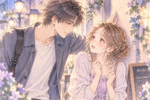 近づくイケメンに戸惑う大人の女性