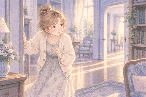 誰も見つからず困った表情で探す大人の女性