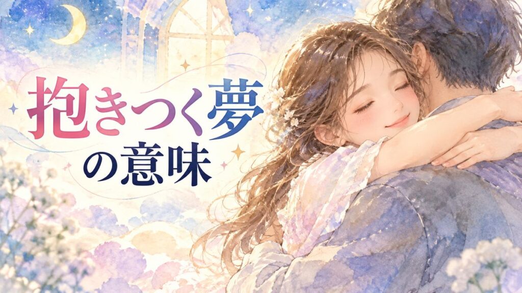 夢の中で大切な人に抱きつく女性と柔らかな光