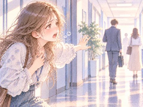 人に助けを求めようとして声が出ない女性