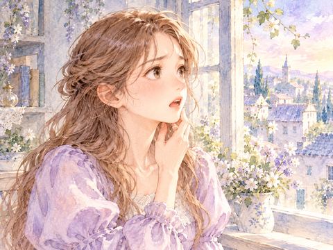 顎が外れそうな違和感に気づき口元を支える女性