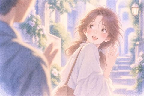 名前を呼ばれて返事をする大人の女性