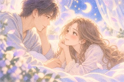 夢の中で相手と穏やかに向き合う女性