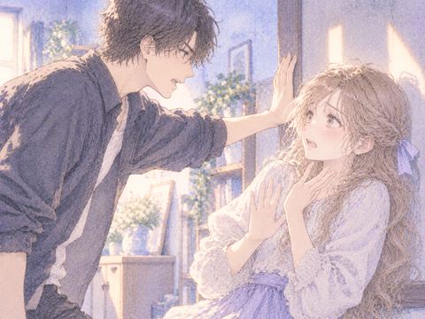 迫る兄に身を守るアザミ