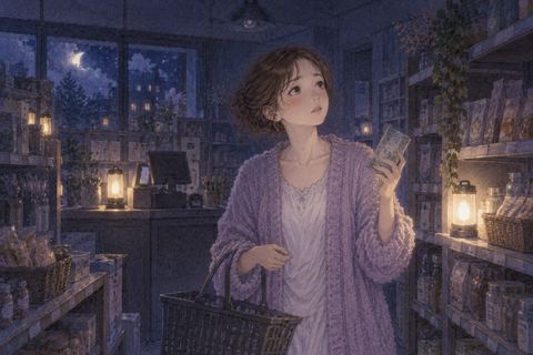 停電した職場で困る女性