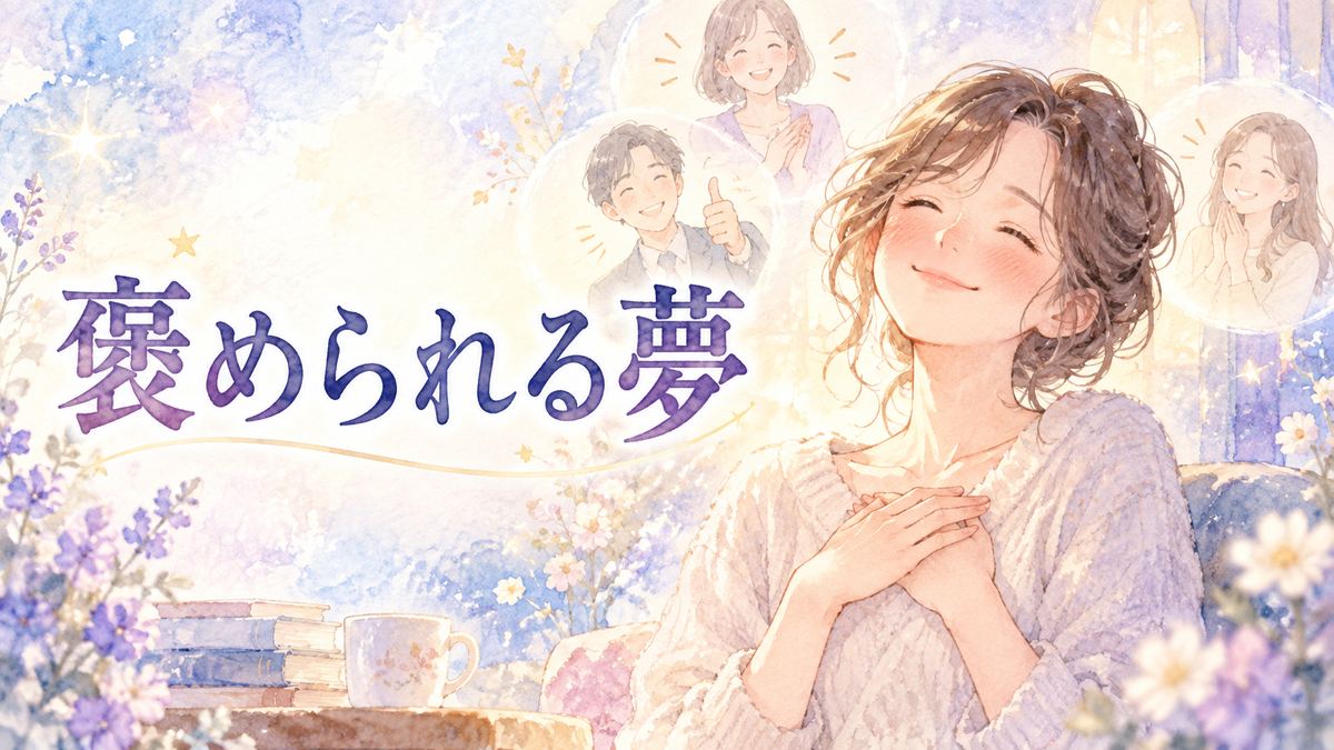 褒め言葉を思い返して嬉しそうに微笑む大人の女性