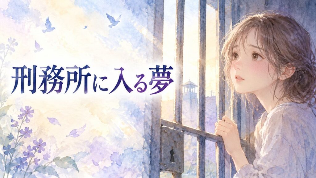 鉄格子の扉を見つめる大人の女性と差し込む光