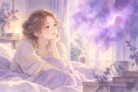 紫色の残像を思い出す大人の女性