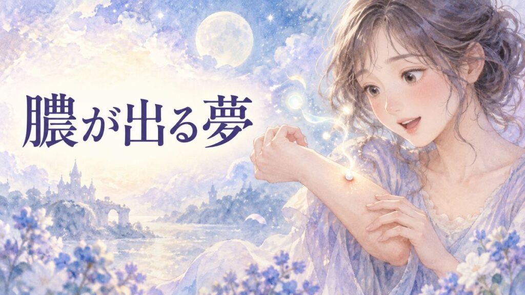 腕から淡い光の粒が出る夢を見て戸惑うアザミ