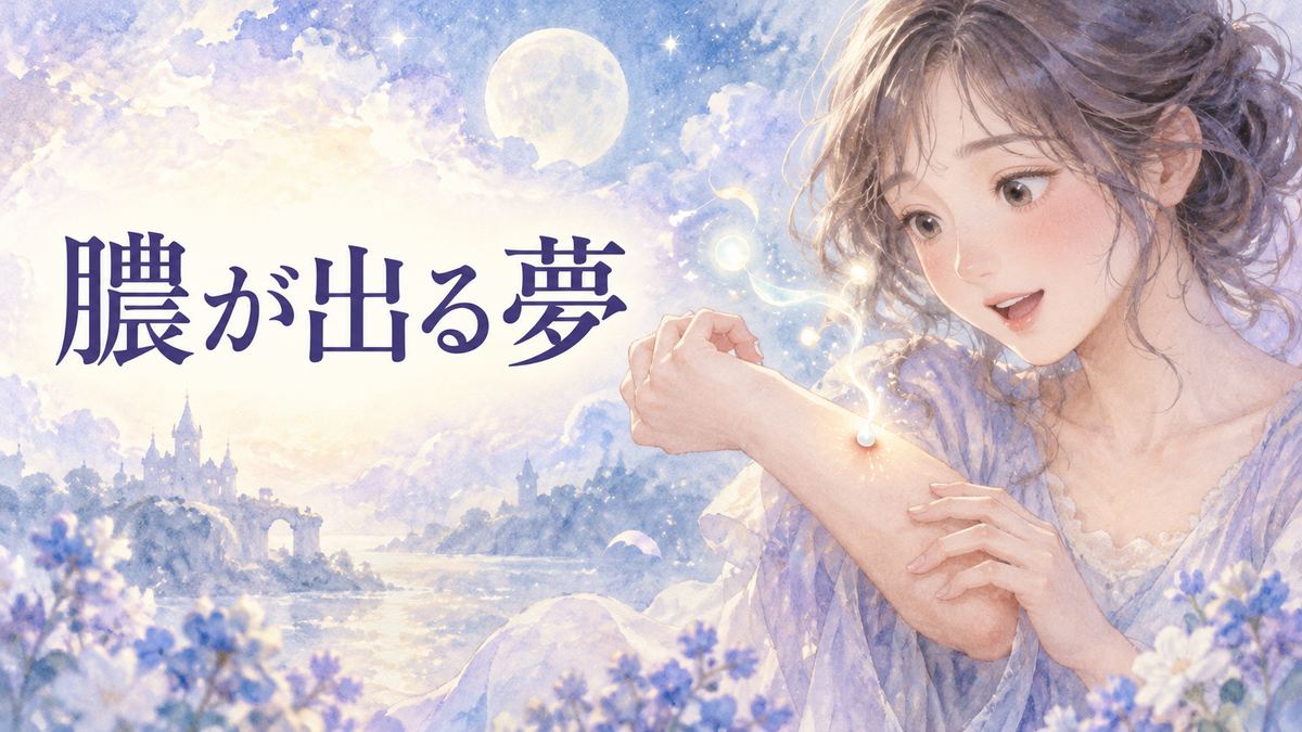 腕から淡い光の粒が出る夢を見て戸惑うアザミ