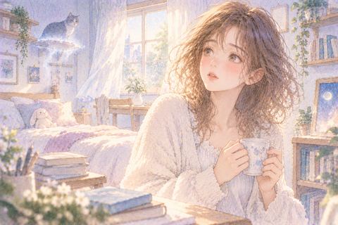 いつもの部屋にいる夢の中の女性