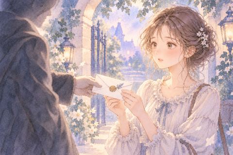 知らない人から差し出された手紙に戸惑う女性