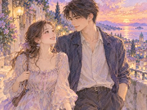 好きな男性と並んで歩き嬉しそうに微笑む女性