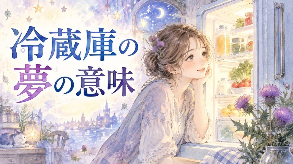 光る冷蔵庫を開けて中身を見つめる大人の女性