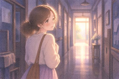 昔の場所に戻り居心地の悪さを感じる女性