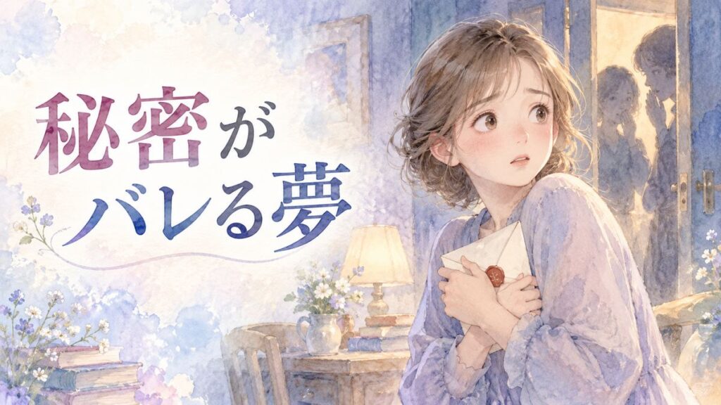 秘密の手紙を抱えて戸惑う大人の女性
