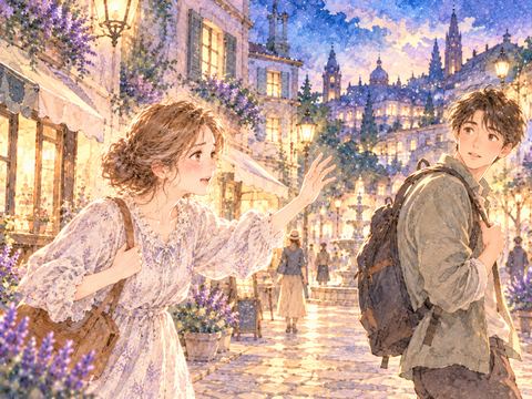 知らない街角で見知らぬ人に助けを求める女性
