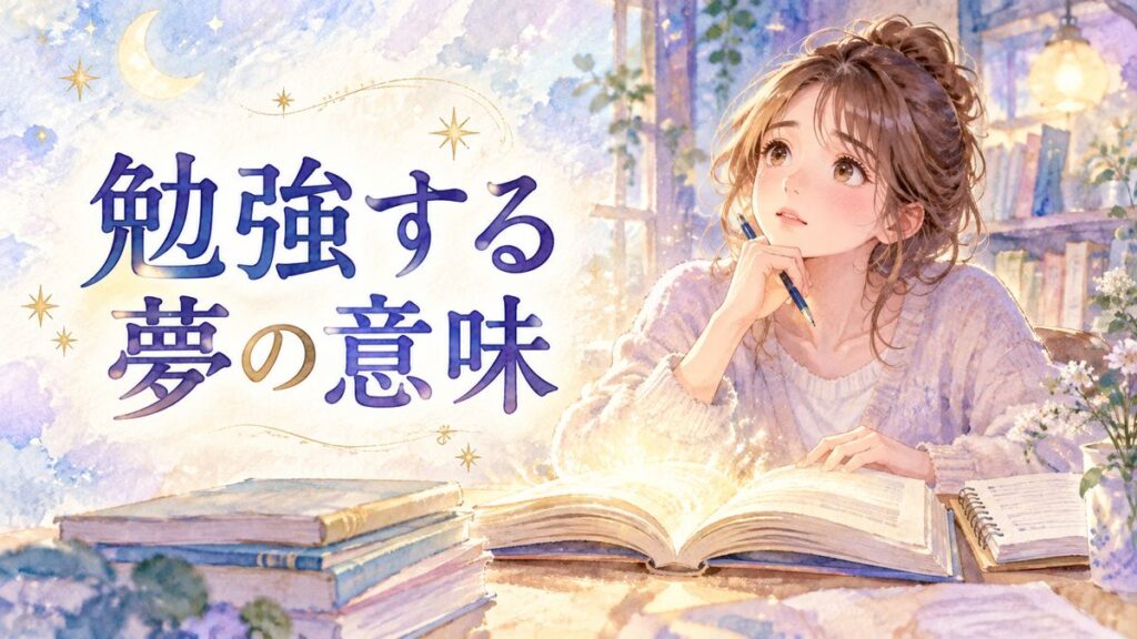 光る教科書を前に期待と少しの不安を浮かべる大人の女性