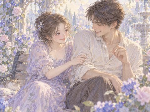 好きな男性の脇腹をくすぐり照れ笑いする女性