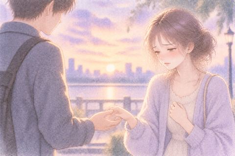 別れを静かに受け入れる大人の女性