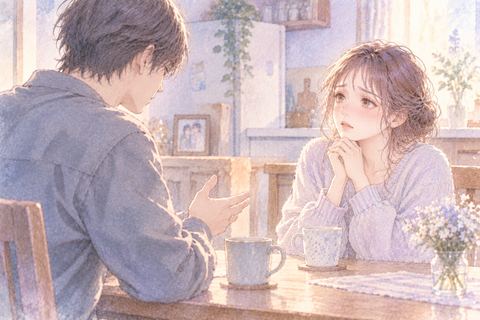 夫から別れを告げられて沈む大人の女性
