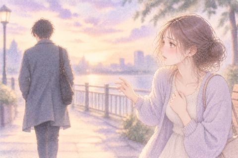 突然別れを告げられて戸惑う大人の女性