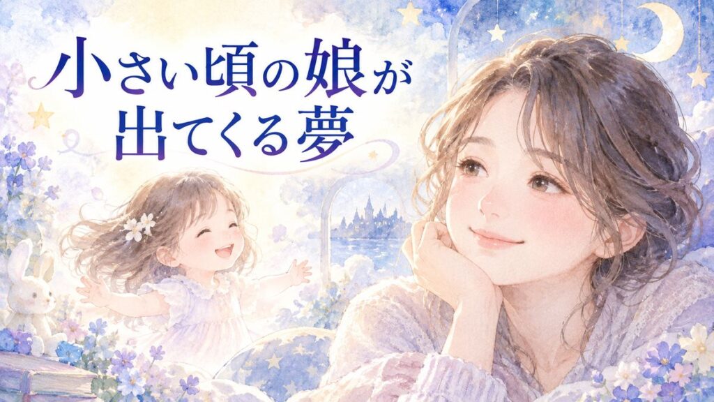 幼い娘の夢を思い返す大人の女性