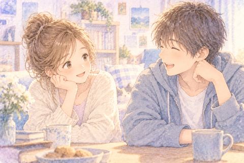 実在する弟と向かい合って過ごす大人の女性
