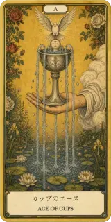 タロットカード カップのエース ACE OF CUPS