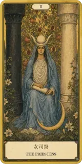 タロットカード 女司祭 THE PRIESTESS