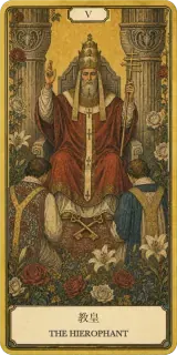 タロットカード 教皇 THE HIEROPHANT