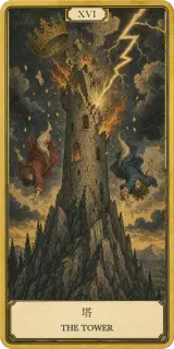タロットカード 塔 THE TOWER
