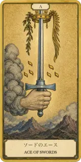 タロットカード ソードのエース ACE OF SWORDS