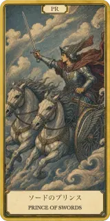 タロットカード ソードのプリンス PRINCE OF SWORDS
